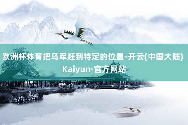 欧洲杯体育把乌军赶到特定的位置-开云(中国大陆) Kaiyun·官方网站