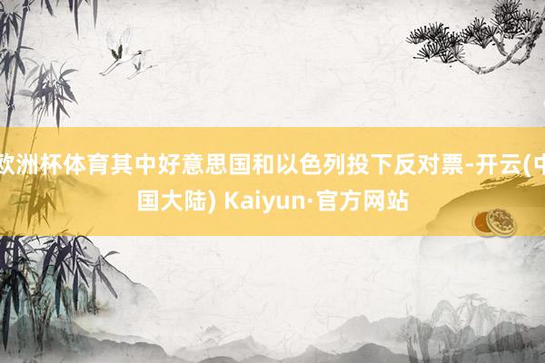 欧洲杯体育其中好意思国和以色列投下反对票-开云(中国大陆) Kaiyun·官方网站