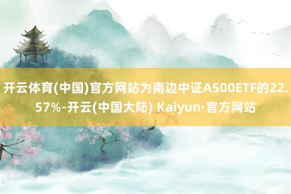 开云体育(中国)官方网站为南边中证A500ETF的22.57%-开云(中国大陆) Kaiyun·官方网站